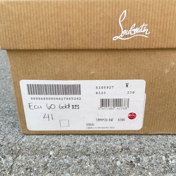 Christian Louboutin Ecu Gold 60mm EUC sz 41 - Picture 15 of 15